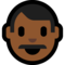 Man - Medium Black emoji on Microsoft